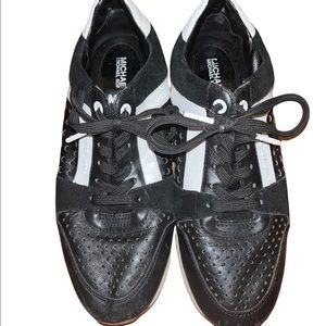 Black and white michael Kors sneakers